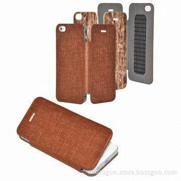 Leather cases with 3m sticker for iPhone 5, various colors are available